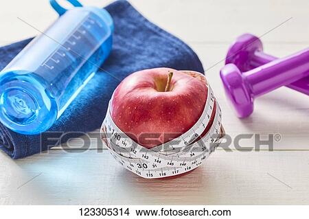 Picture - Training and diet equipment. Fotosearch