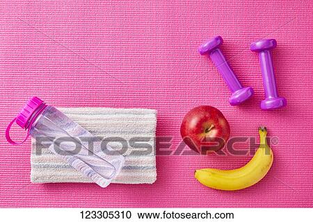 Training and diet equipment View Large Photo Image Stock Image - Training and diet equipment. Fotosearch