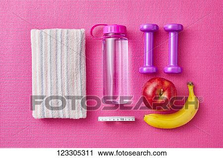 Training and diet equipment View Large Photo Image Stock Image - Training and diet equipment. Fotosearch