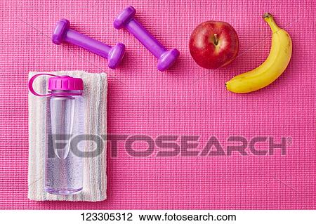 Training and diet equipment View Large Photo Image Stock Image - Training and diet equipment. Fotosearch
