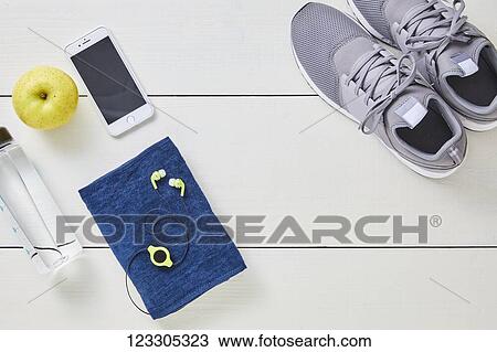 Training and diet equipment View Large Photo Image Stock Image - Training and diet equipment. Fotosearch