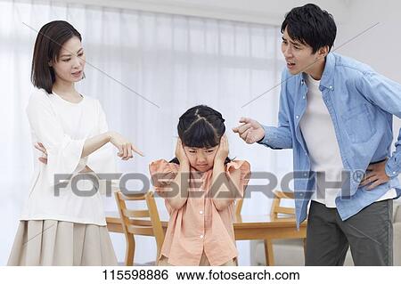 Unhappy Japanese family View Large Photo Image Stock Photograph - Unhappy Japanese family. Fotosearch