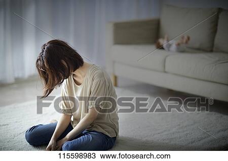 Unhappy Japanese mother with newborn baby View Large Photo Image Stock Image - Unhappy Japanese mother with newborn baby. Fotosearch