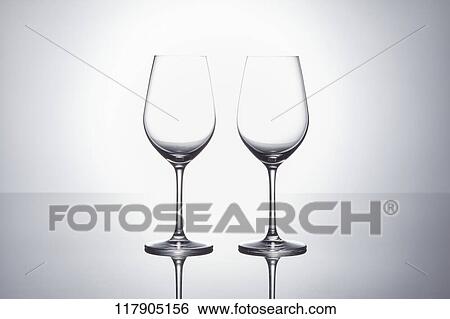 Stock Photograph - Wine glasses. Fotosearch