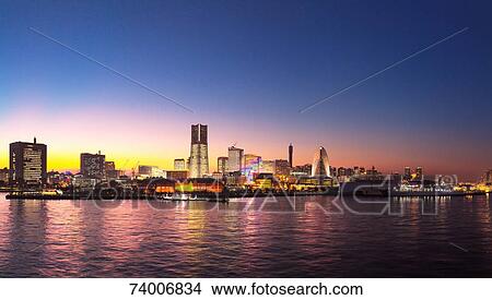 Yokohama cityscape View Large Photo Image Picture - Yokohama cityscape. Fotosearch