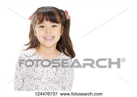 Young happy girl studio portrait View Large Photo Image Stock Photo - Young happy girl studio portrait. Fotosearch