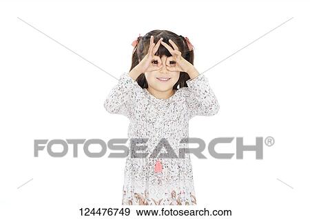 Young happy girl studio portrait View Large Photo Image Stock Photo - Young happy girl studio portrait. Fotosearch