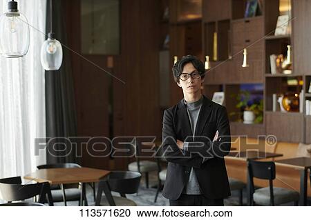 Stock Image - Young Japanese businessman. Fotosearch