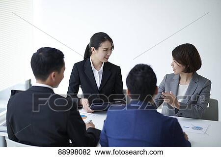Young Japanese businesspeople View Large Photo Image Stock Image - Young Japanese businesspeople. Fotosearch
