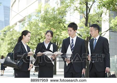 Young Japanese businesspeople View Large Photo Image Stock Photo - Young Japanese businesspeople. Fotosearch
