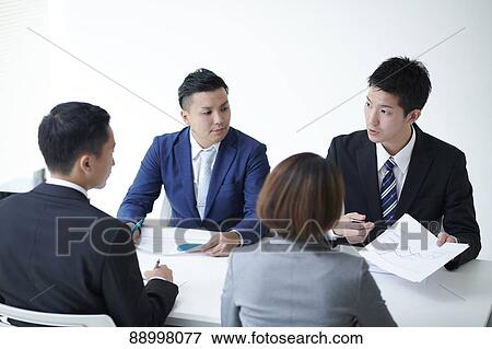 Young Japanese businesspeople View Large Photo Image Stock Photo - Young Japanese businesspeople. Fotosearch