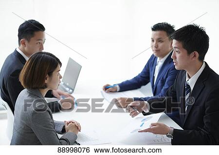 Young Japanese businesspeople View Large Photo Image Stock Photograph - Young Japanese businesspeople. Fotosearch
