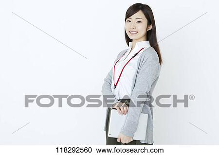Young Japanese businesswoman View Large Photo Image Stock Image - Young Japanese businesswoman. Fotosearch