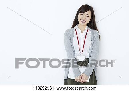 Stock Image - Young Japanese businesswoman. Fotosearch