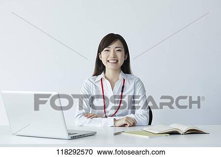 Young Japanese businesswoman View Large Photo Image Stock Image - Young Japanese businesswoman. Fotosearch