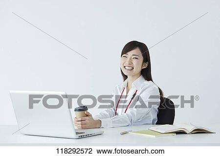 Young Japanese businesswoman View Large Photo Image Stock Image - Young Japanese businesswoman. Fotosearch
