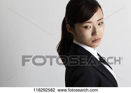 Stock Image - Young Japanese businesswoman. Fotosearch
