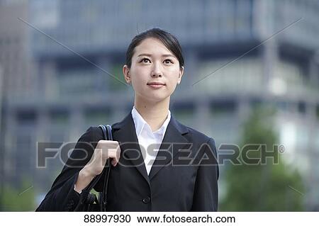 Young Japanese businesswoman View Large Photo Image Stock Image - Young Japanese businesswoman. Fotosearch