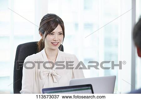 Young Japanese businesswoman View Large Photo Image Stock Photo - Young Japanese businesswoman. Fotosearch