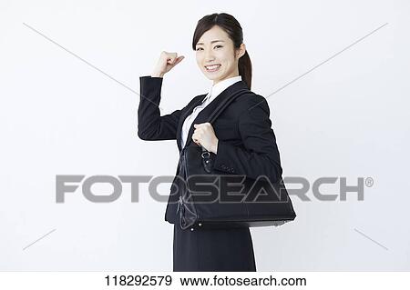 Stock Photo - Young Japanese businesswoman. Fotosearch
