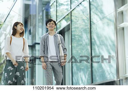 Young Japanese couple on a date View Large Photo Image Picture - Young Japanese couple on a date. Fotosearch