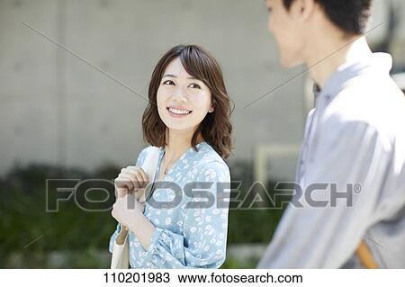 Young Japanese couple on a date View Large Photo Image Stock Image - Young Japanese couple on a date. Fotosearch