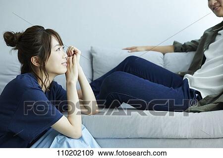 Young Japanese couple on a date View Large Photo Image Stock Photo - Young Japanese couple on a date. Fotosearch