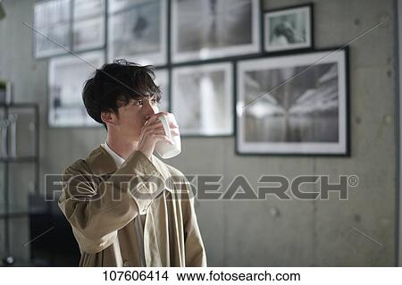 Picture - Young Japanese man portrait. Fotosearch