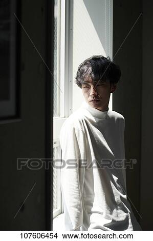 Picture - Young Japanese man portrait. Fotosearch