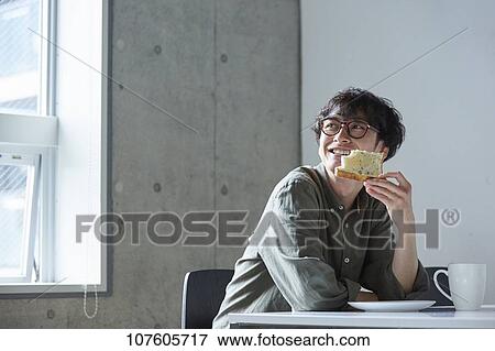 Stock Photo - Young Japanese man portrait. Fotosearch