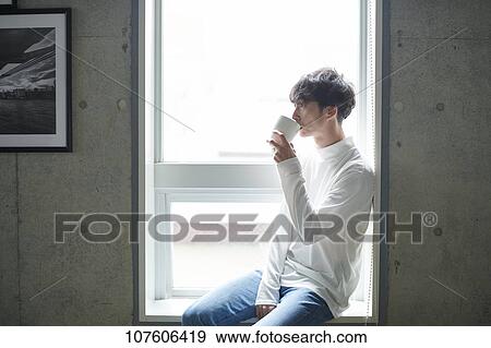 Stock Photo - Young Japanese man portrait. Fotosearch