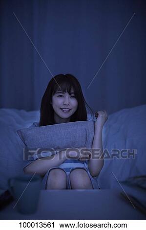 Young Japanese woman in the bedroom View Large Photo Image Stock Image - Young Japanese woman in the bedroom. Fotosearch