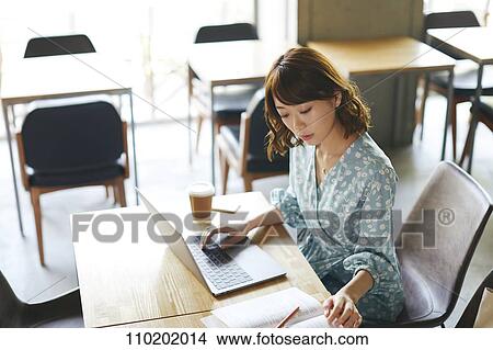 Picture - Young Japanese woman portrait. Fotosearch