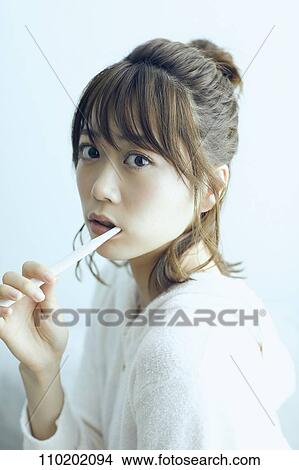 Young Japanese woman portrait View Large Photo Image Picture - Young Japanese woman portrait. Fotosearch