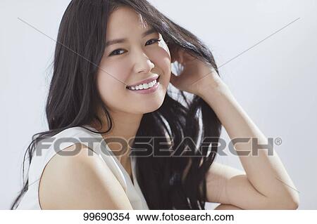 Young Japanese woman portrait View Large Photo Image Picture - Young Japanese woman portrait. Fotosearch