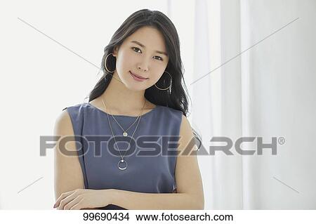 Young Japanese woman portrait View Large Photo Image Picture - Young Japanese woman portrait. Fotosearch