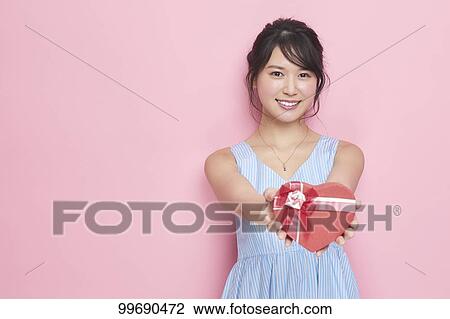 Stock Image - Young Japanese woman portrait. Fotosearch