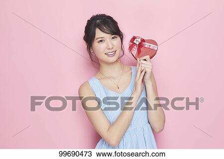 Stock Image - Young Japanese woman portrait. Fotosearch