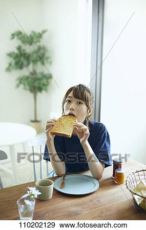 Stock Photo - Young Japanese woman portrait. Fotosearch