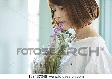 Stock Photography - Young Japanese woman portrait. Fotosearch
