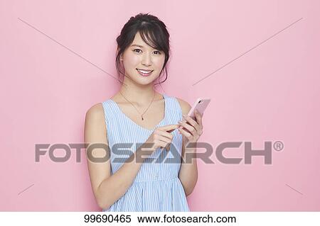 Stock Photography - Young Japanese woman portrait. Fotosearch