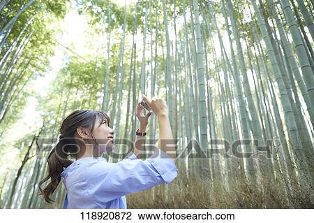 Young Japanese woman traveling in Kyoto View Large Photo Image Stock Image - Young Japanese woman traveling in Kyoto. Fotosearch