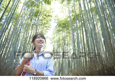 Young Japanese woman traveling in Kyoto View Large Photo Image Stock Photograph - Young Japanese woman traveling in Kyoto. Fotosearch