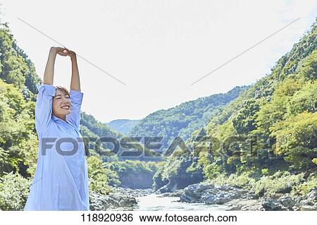 Young Japanese woman traveling in Kyoto View Large Photo Image Stock Photograph - Young Japanese woman traveling in Kyoto. Fotosearch