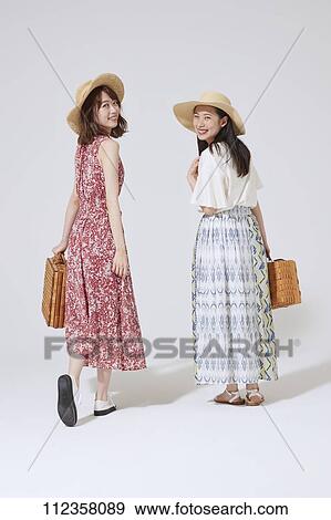 Stock Photo - Young Japanese women portrait. Fotosearch