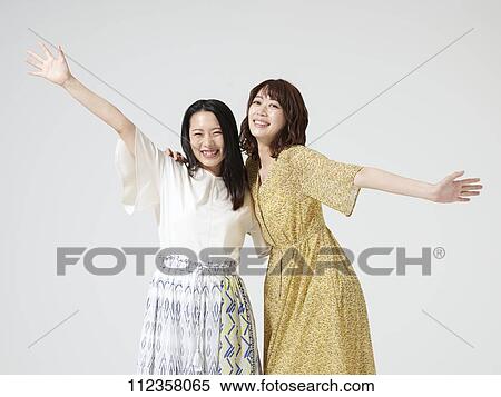 Stock Photography - Young Japanese women portrait. Fotosearch