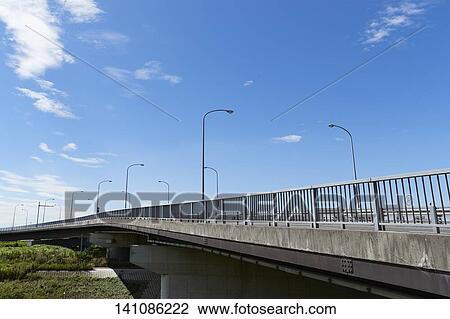 Stock Image - Bridge And Blue Sky. Fotosearch