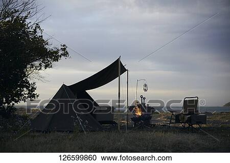 Campsite View Large Photo Image Stock Image - Campsite. Fotosearch
