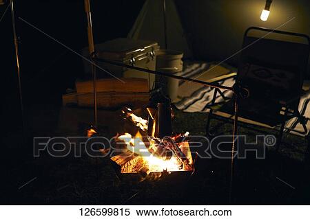 Stock Photography - Campsite. Fotosearch