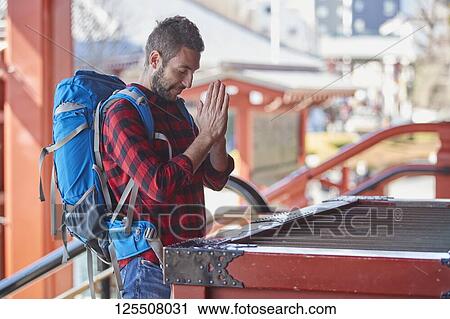 Caucasian man visiting Tokyo, Japan View Large Photo Image Stock Image - Caucasian man visiting Tokyo, Japan. Fotosearch